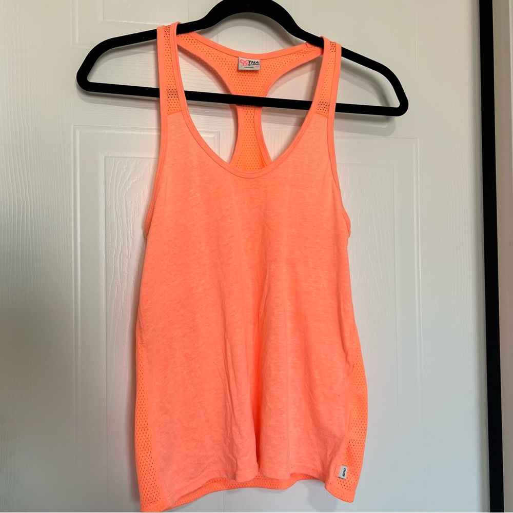 TNA Neon Orange Sleeveless Tank Top